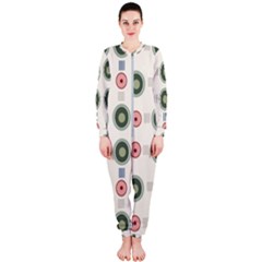 Art Design Round Drawing Abstract Onepiece Jumpsuit (ladies)