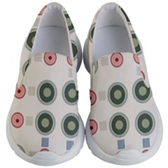 Art Design Round Drawing Abstract Kids Lightweight Slip Ons