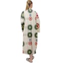 Art Design Round Drawing Abstract Maxi Velour Kimono View2