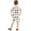 Art Design Round Drawing Abstract Kids  Tee and Shorts Set View2