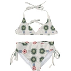 Art Design Round Drawing Abstract Kids  Classic Bikini Set