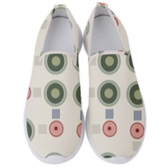 Art Design Round Drawing Abstract Men s Slip On Sneakers