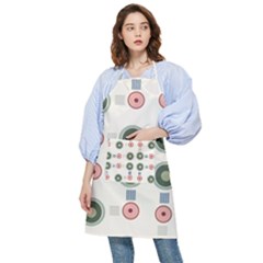 Art Design Round Drawing Abstract Pocket Apron