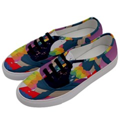 Whale Moon Ocean Digital Art Men s Classic Low Top Sneakers