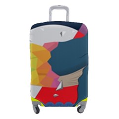 Whale Moon Ocean Digital Art Luggage Cover (small)