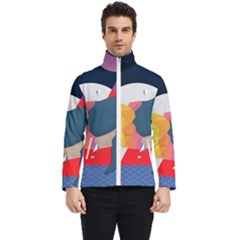 Whale Moon Ocean Digital Art Men s Bomber Jacket