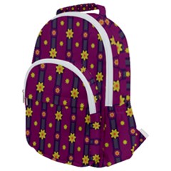 Background Graphic Decor Backdrop Rounded Multi Pocket Backpack