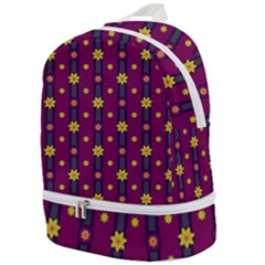 Background Graphic Decor Backdrop Zip Bottom Backpack