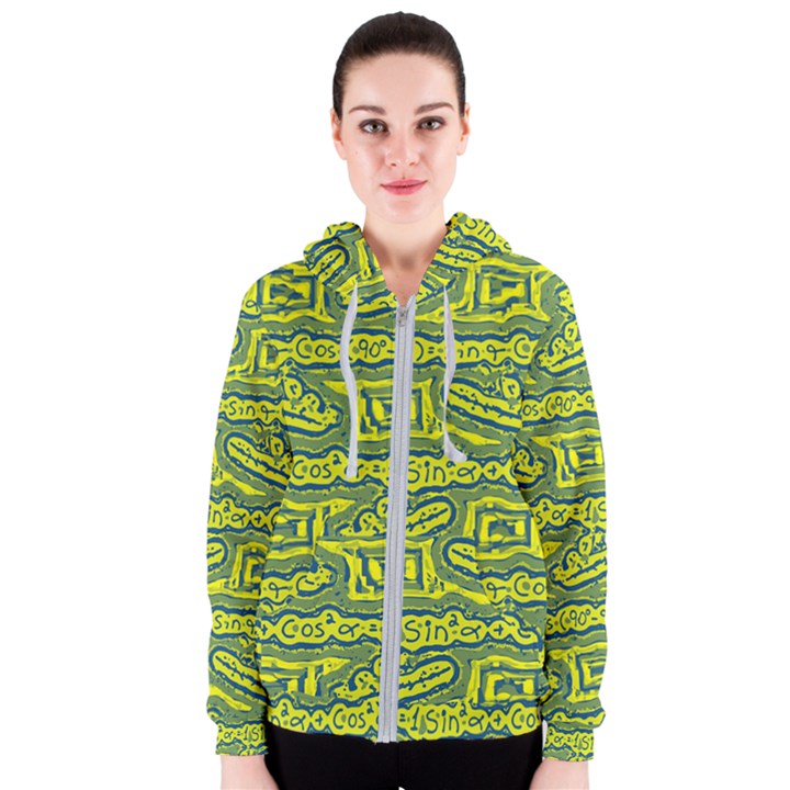 Abstract Background Graphic Women s Zipper Hoodie