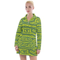 Abstract Background Graphic Women s Long Sleeve Casual Dress