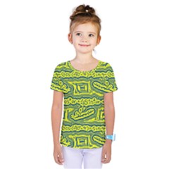 Abstract Background Graphic Kids  One Piece Tee