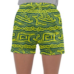 Abstract Background Graphic Sleepwear Shorts