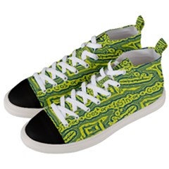 Abstract Background Graphic Men s Mid-top Canvas Sneakers by Jancukart