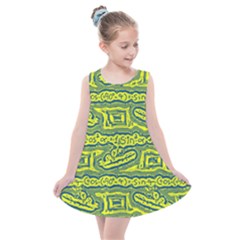 Abstract Background Graphic Kids  Summer Dress