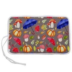 Autumn Seamless Background Leaves Pen Storage Case (s) by Jancukart