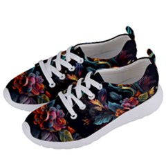 Flowers Flame Abstract Floral Women s Lightweight Sports Shoes by Jancukart