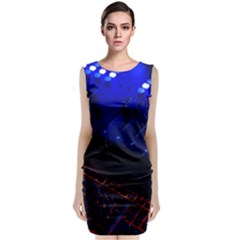 Mixer Console Audio Mixer Studio Sleeveless Velvet Midi Dress