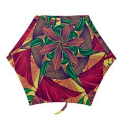 Monstera Tropical Design Beach Mini Folding Umbrellas