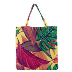 Monstera Tropical Design Beach Grocery Tote Bag by Jancukart