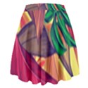 Monstera Tropical Design Beach High Waist Skirt View2