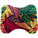 Monstera Tropical Design Beach Head Support Cushion View1