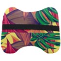 Monstera Tropical Design Beach Head Support Cushion View2