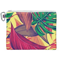 Monstera Tropical Design Beach Canvas Cosmetic Bag (xxl) by Jancukart