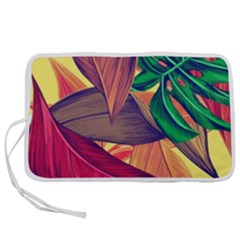 Monstera Tropical Design Beach Pen Storage Case (m) by Jancukart