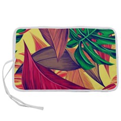 Monstera Tropical Design Beach Pen Storage Case (l) by Jancukart