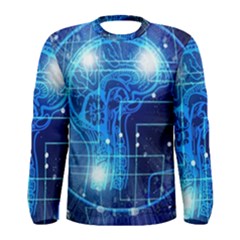 Artificial Intelligence Brain Think Art Men s Long Sleeve Tee