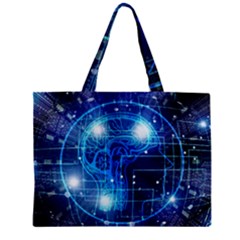 Artificial Intelligence Brain Think Art Zipper Mini Tote Bag