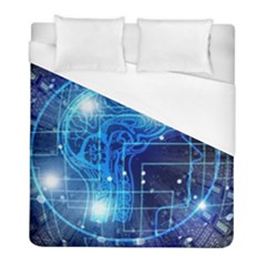 Artificial Intelligence Brain Think Art Duvet Cover (full/ Double Size)