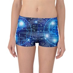 Artificial Intelligence Brain Think Art Reversible Boyleg Bikini Bottoms by Jancukart