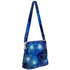 Artificial Intelligence Brain Think Art Zipper Messenger Bag