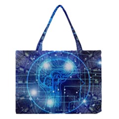 Artificial Intelligence Brain Think Art Medium Tote Bag