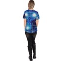 Artificial Intelligence Brain Think Art Women s V-Neck Scrub Top View4