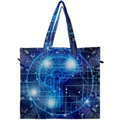 Artificial Intelligence Brain Think Art Canvas Travel Bag