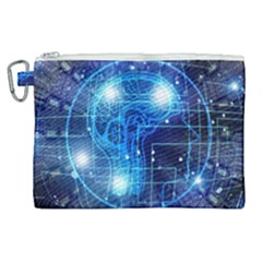 Artificial Intelligence Brain Think Art Canvas Cosmetic Bag (xl)