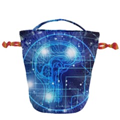 Artificial Intelligence Brain Think Art Drawstring Bucket Bag