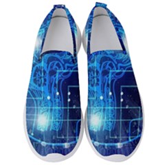 Artificial Intelligence Brain Think Art Men s Slip On Sneakers