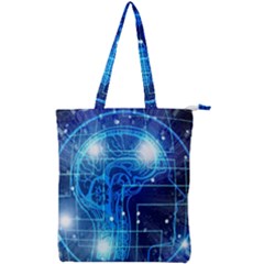 Artificial Intelligence Brain Think Art Double Zip Up Tote Bag