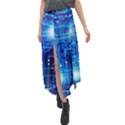 Artificial Intelligence Brain Think Art Velour Split Maxi Skirt View1