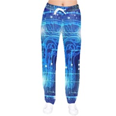 Artificial Intelligence Brain Think Art Women Velvet Drawstring Pants