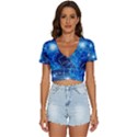 Artificial Intelligence Brain Think Art V-Neck Crop Top View1