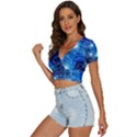 Artificial Intelligence Brain Think Art V-Neck Crop Top View2