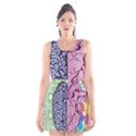 Brain Heart Balance Emotion Art Scoop Neck Skater Dress View1