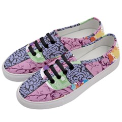 Brain Heart Balance Emotion Art Women s Classic Low Top Sneakers