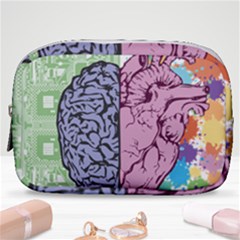 Brain Heart Balance Emotion Art Make Up Pouch (small)