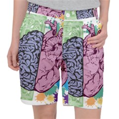 Brain Heart Balance Emotion Art Pocket Shorts