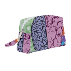 Brain Heart Balance Emotion Art Wristlet Pouch Bag (medium)